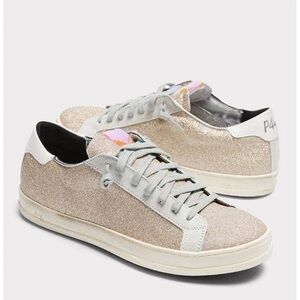 P448 John Rose Gold Glitter Sneakers 36